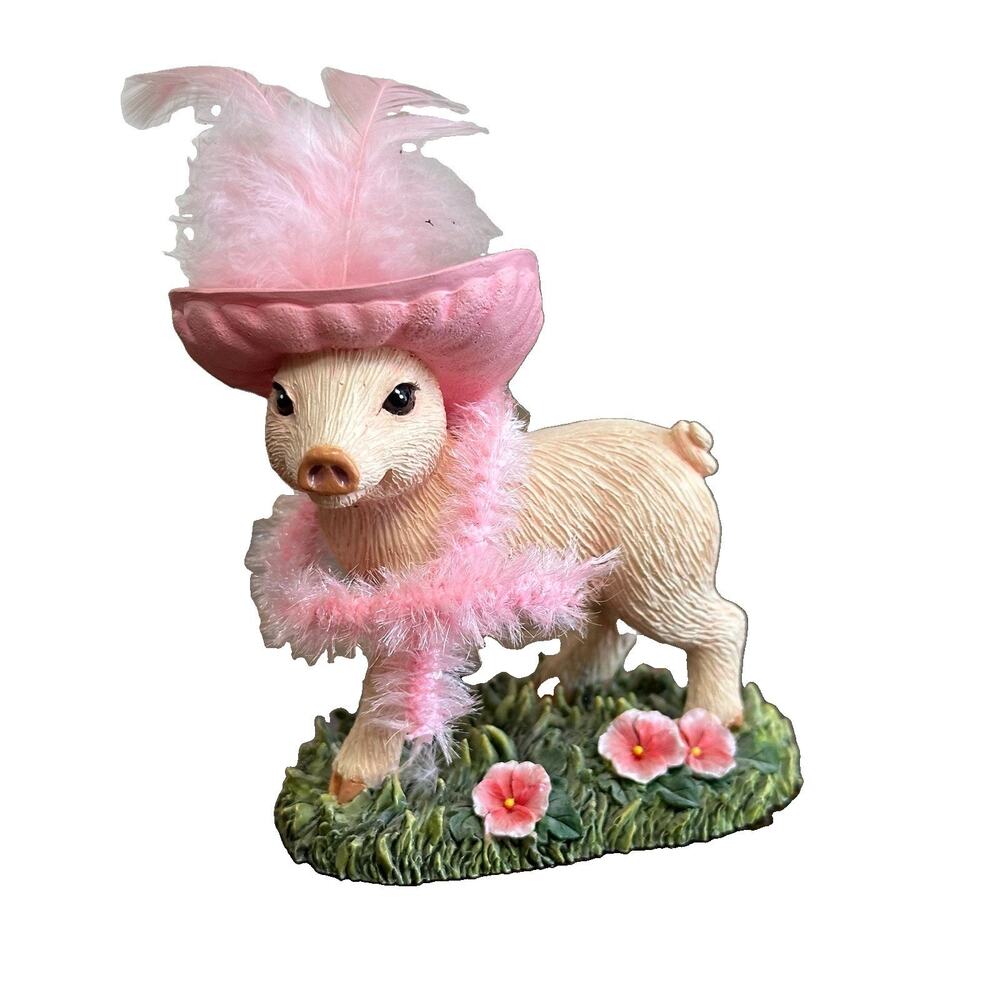 The Hamilton Collection Figurine Pinky Pigs On Parade Collection